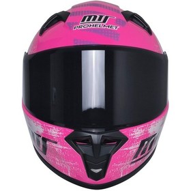 Resim Mts M-201 Full Face Motosiklet Çocuk Kaskı M1 Pink Renkli 