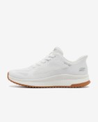 Resim Skechers Bobs Squad 4 - Staple Look Kadın Beyaz Spor Ayakkabı 117624 Wht Beyaz 