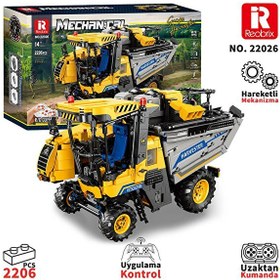Resim Reobrix Technic 22026 Üzüm Hasat Makinesi Grape Harvester Yaratıcı Yapı Blok Seti Building Blocks- 2206 Parça 