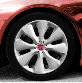 Resim Fiat Linea 15 İnç Jant Kapağı Amblemli Gri 4'lü Set 133 