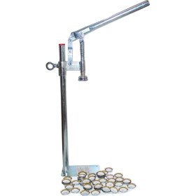Resim Büyük Boy Uğur Şişe Kapağı Kapatma Makinesi Presi + 250 Kapak 
