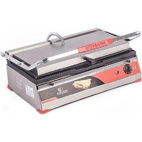 Resim Kaplanlı 24 Dilim Ev Ve Sanayi Tipi Elektrikli Döküm Tost Makinesi 59x30 Cm-73821 