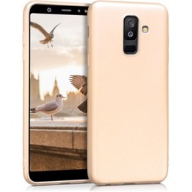 Resim Telefon Aksesuarları Galaxy J8 Kılıf Ultra Slim Yumuşak Premier Silikon Gold 