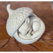 Resim shop Uyuyan Tilki ve Palamut 3D Baskı Dekoratif Figür 