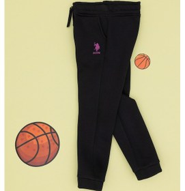 Resim U.S. Polo Assn. Kız Çocuk Siyah Şardonlu Jogger Eşofman Altı 50316914-VR046 
