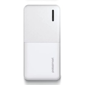 Resim Polosmart PBS132 LED Göstergeli 2 USB 1 Pd Çıkışlı Taşınabilir Şarj Cihazı Powerbank Beyaz 