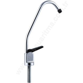 Resim Ro Su Arıtma Musluğu. Basmalı Tip Gümüş 