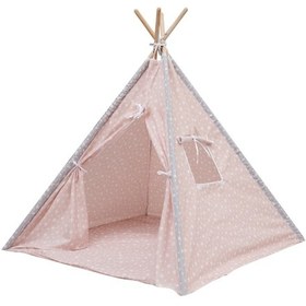 Resim Exorbaby Ahşap Ve Pamuklu, Toplanmaz, Oyun Çadırı, Oyun Evi Pembe 
