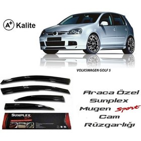 Resim Volkswagen Golf 5 Sunplex Mugen Tip 4'Lü Cam Rüzgarlığı 