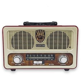 Resim Everton RT-854 Bluetooth-USB-SD-FM Kumandalı Nostaljik Radyo 