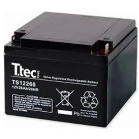 Resim Ttec 12V26Ah Bakımsız Kuru Tip Akü 