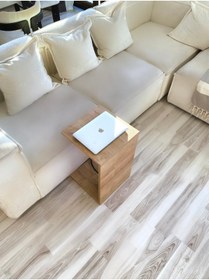 Resim house of prusa IQ Led Sehpa, Yan Sehpa, Laptop Sehpası, C Sehpa, Type-C USB Girişi, Tekerlekli Sehpa 