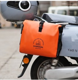 Resim Tongxida Elektrikli Araç Askılı Çanta, Su Geçirmez, Akü Bisiklet Kaskı Şarj, Evrensel 1623 Arka Bölüm Sarı Renkli Renkli 