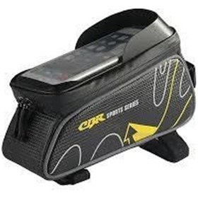 Resim FORTE GT BİSİKLET ÇANTASI KADRO ÜSTÜ TELEFONLUKLU SİYAH SARI XBYC Siyah 