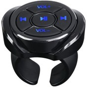 Resim Dianziye Bluetooth Medya Kontrolcü - Android/ios Uyumlu, Müzik Değiştirme, Selfie Tuşu, Silikon Kapaklı, Karten Takma Desteği Cr2025 Pil Dahil 