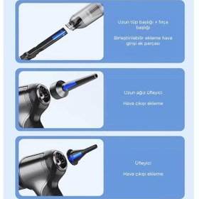 Resim Torima LT-107C Mini Şarjlı Araç El Süpürgesi 