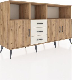 Resim Kronos Konsol 5 Raflı 3 Çekmeceli 3 Kapaklı 176x59x99 Çam-çam/ayt Çam-çam/aytaşı 