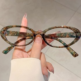 Resim 1 adet Kadınlar için Kore Tarzı Minimalist Oval Mavi Işık Engelleyici Gözlük - Reçetesiz Tam Çerçeve Kaplumbağa Kabuğu Desenli, Dijital Ekranlar & Günlük Moda için Hafif Plastik Gözlük, Taze Estetik, Dekoratif Gözlük 