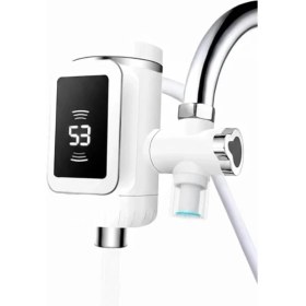 Resim Robo Taşınabilir Dijital Su Musluğu Tüm Bataryalara ve Musluk Tiplerine Uyumlu Pratik Isıtma Cihazı 