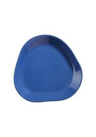 Resim Kütahya Porselen Skallop 2 Parça 18 cm Pasta Seti Lacivert 