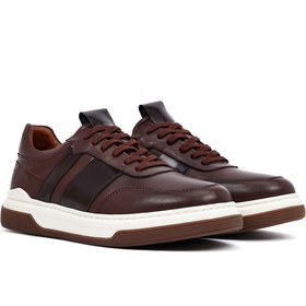 Resim Derimod Erkek Kahverengi Bağcıklı Hakiki Deri Sneaker,Kışlık Spor Ayakkabı 25WFD685418 