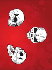 Resim Buffalo Mean Skuls Motorcu Buff Maske Outdoor Boyunluk Unisex Bandana 