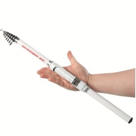 Resim BAKAWA Taşınabilir Teleskopik Balıkçılık Çubuğu - Karbon Fiber & Cam Çelik, Sazan Besleme için Döner Eylem, Seyahat Dostu, Çoklu Uzunluklar (149.96cm'den 299.92cm'ye), Kısa Seyahat Balıkçılık Araçları 