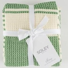 Resim Soley | İzay |%100 Pamuk Mutfak Havlu Seti Yeşil 