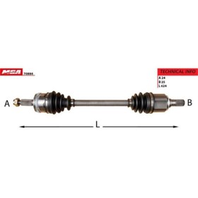 Resim MGA Aks Komple Sol- Abslı - Hyundaı. I10 08-11 Benzınlı 70884 Oem 