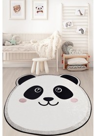 Resim Panda Djt Çap 120 Cm Yıkanabilir Çocuk Ve Bebek Halısı 