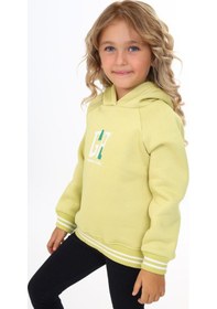 Resim Toontoy Kids Toontoy Kız Çocuk Baskılı Sweatshirt Açık Yeşil 