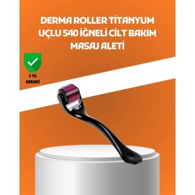 Resim Savarga 540 Iğneli Titanyum Dermaroller Profesyonel Ev Tipi Cilt Yenileme Aparatı 