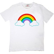 Resim TakeTshirt Gökkuşağı Rainbow Çocuk Tişört Unisex 