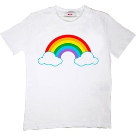 Resim TakeTshirt Gökkuşağı Rainbow Çocuk Tişört Unisex 