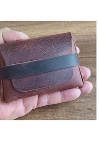 Resim Sumerian Leather Craft Deri Cüzdan Kadın Tarçın 