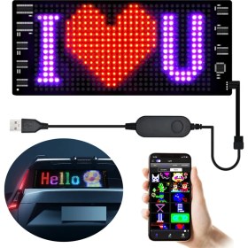 Resim 23820 7X17CM Usbli Kayan Yazı LED Tabela 