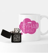 Resim Bk Gift Kişiye Özel Canım Babam Benzinli Çakmak Ve Kupa Seti-2 