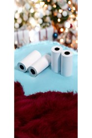 Resim NorthAK 4 Adet Mini Yazıcı Rulosu Beyaz 56mm - Mini Yazıcı Termal Kâğıdı 4 Adet 