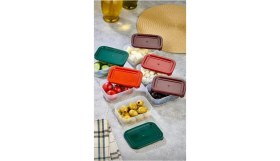 Resim Royaleks Group 4'lü Kapaklı Saklama Kabı Çerezlik Kahvaltılık Piknik Kabı ROYALEKS-HS-017 