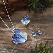 Resim 4 Adet Boho Tatil Stili Emaye Gül Çiçeği Takı Seti, Çinko Alaşım Makaron Kolye, Bileklik, Küpeler, Düzensiz Çiçek Tasarımı Kadınlar İçin, Şık Parti ve Günlük Giyim, Tüm Mevsim Hediye 