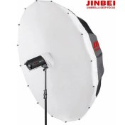 Resim Jinbei Deep Focus 105Cm Siyah & Gümüş (Dış Diffuser Bezli) Şemsiye 