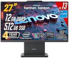 Resim LENOVO IdeaCentre 27IRH9 Intel Core i5-13420H 16GB 512GB 27 FHD FreeDos Siyah All in One Bilgisayar 