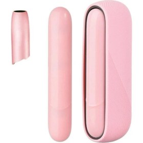 Resim Zigver 3 In 1 Iqos 3.0 Yüksek Kaliteli Kaymaz Silikon Kılıf Duo Koruyucu Kapak Kapı Kapağı Pembe 