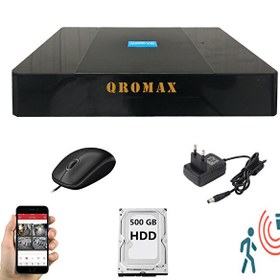 Resim 4 Kanal DVR Kayıt Cihazı 500GB HDD 1080P 5MP H265+ Kolay Cepten İzle Sabit IP İstemez Xmeye QRDJ9004500 