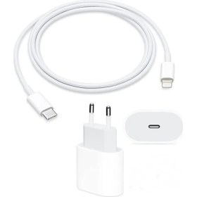 Resim iPhone Tüm Serilerle Uyumlu Hızlı Şarj Aleti Iphone 11/12 / 13 / Pro/pro Max ve Tüm iPhone Serileri Ile Uyumlu Şarj Seti 