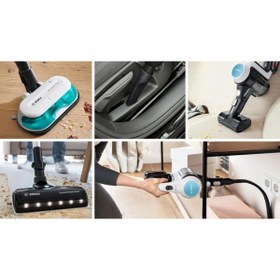 Resim Bosch Prohygienic Aqua Islak Kuru Şarjlı Dikey Süpürge 10 YIL Motor Garantisi 