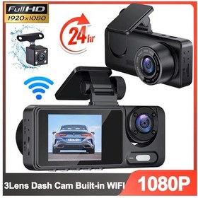 Resim Arabalar Için 1080p Dash Kamera Wifi Video Kaydedici 3lens Araba Dvr Dikiz Kamera Için X26-hardware Kit 