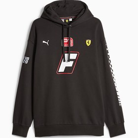 Resim SCUDERIA FERRARI Race Garage Crew Erkek Kapüşonlu Sweatshirt 