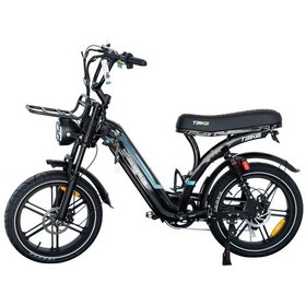 Resim T-bike Vifa-q8 250w Elektrikli Bisiklet Siyah Siyah 
