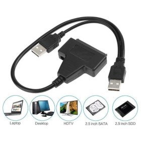 Resim Braventa Collection USB 2.0 2.5 3.5 Inç Sata SSD HDD Hard Disk Dc Güç Çevirici Dönüştürücü Adaptör Kablosu ve Uyumlu Ada 
